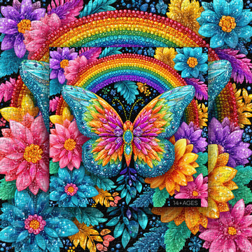 Puzzle puzzle farfalla arcobaleno 1000 pezzi